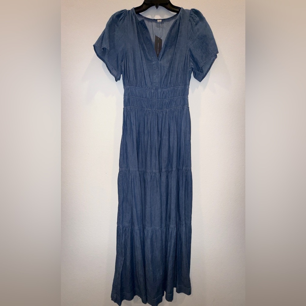 Tommy Hilfiger Elegant Blue Maxi Dress NWT